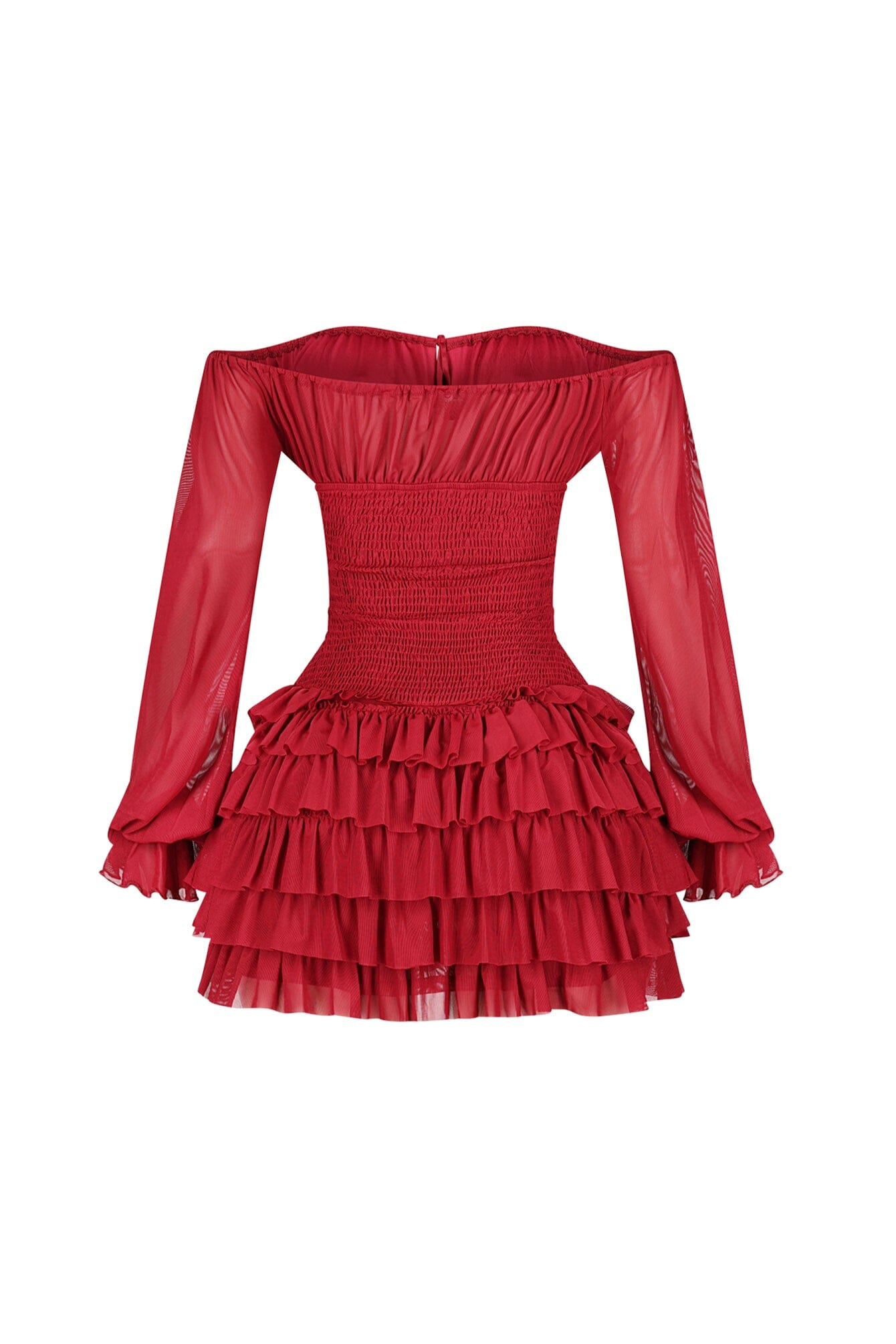 Edge - Regal Yet Structured Ruffle Mini Dress