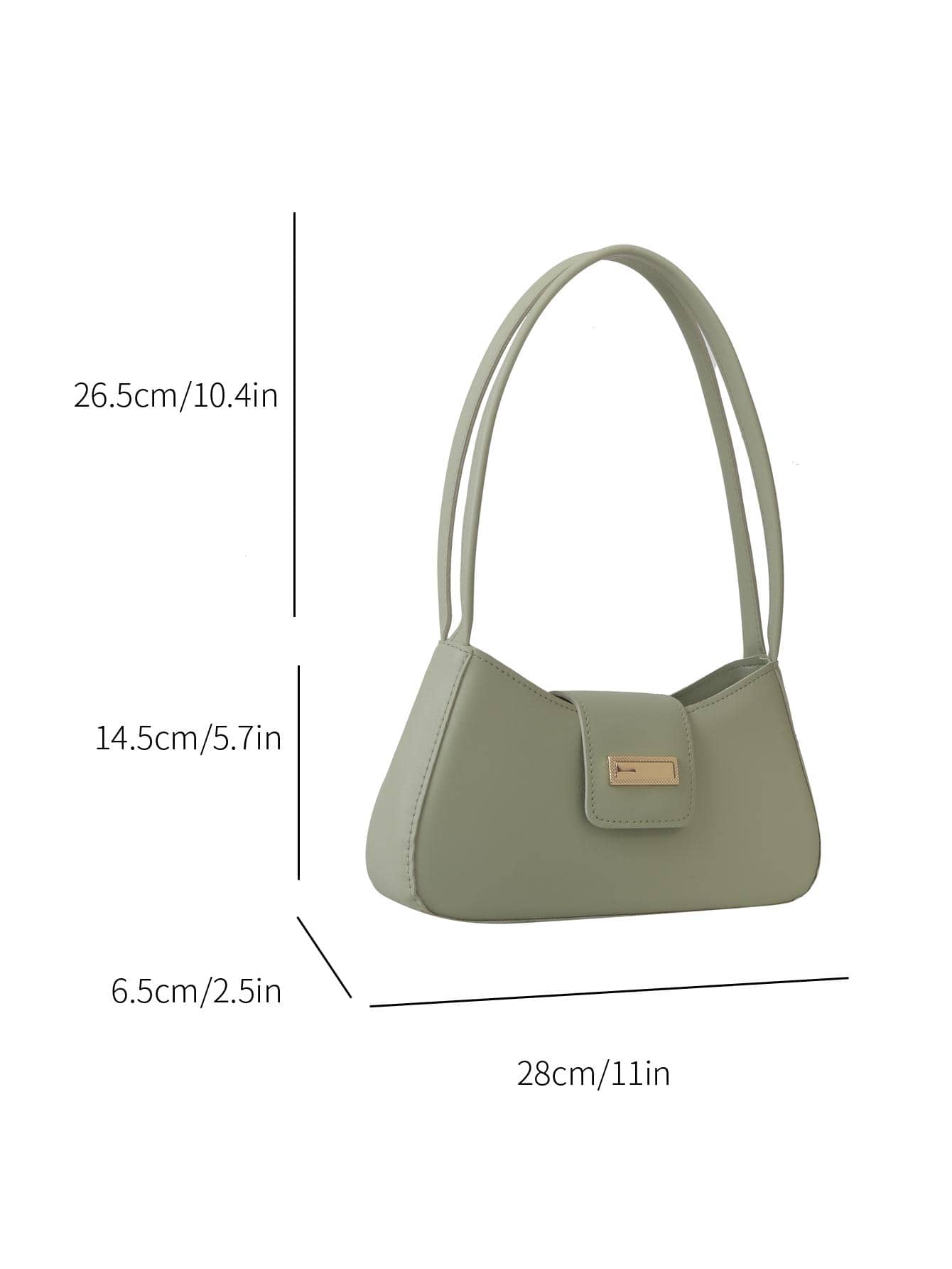 Sac à bandoulière en métal avec fermeture éclair et design épuré