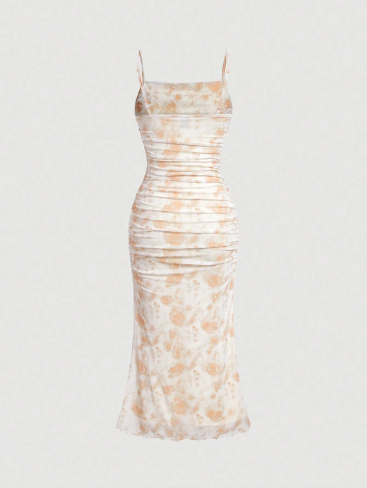 Robe Bohème Fleurie à Fines Bretelles