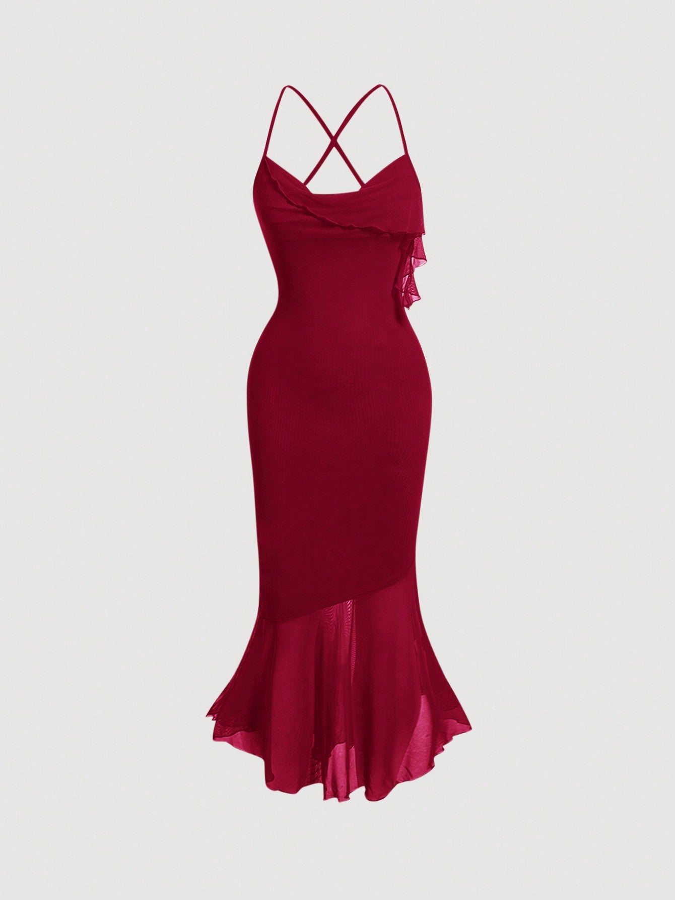 SHEIN MOD Robe longue dos-nu à fines brides – Élégance minimaliste