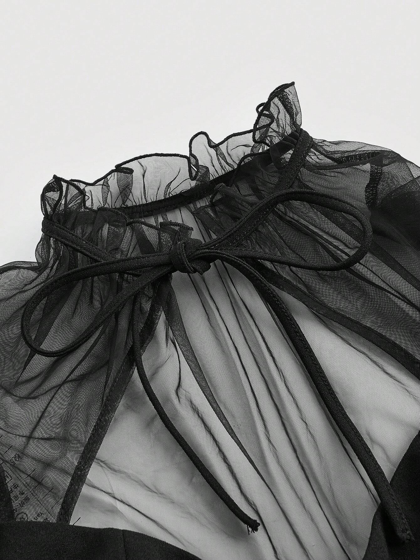 Robe trapèze en patchwork et maille