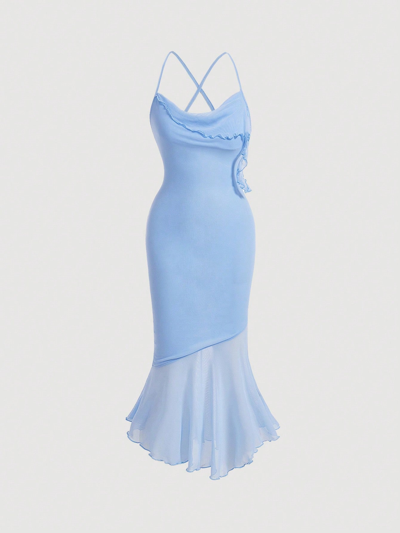 SHEIN MOD Robe longue dos-nu à fines brides – Élégance minimaliste