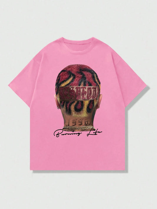 Manfinity EMRG – T-shirt casual à imprimé graphique