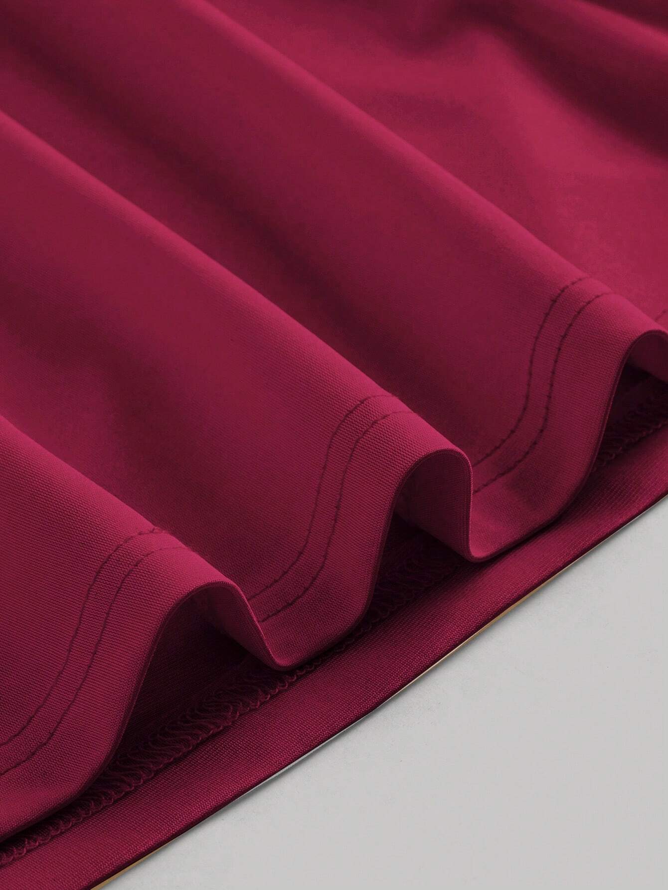 SHEIN MOD Jupe longue sirène rouge à cordon – Glamour d’été assuré