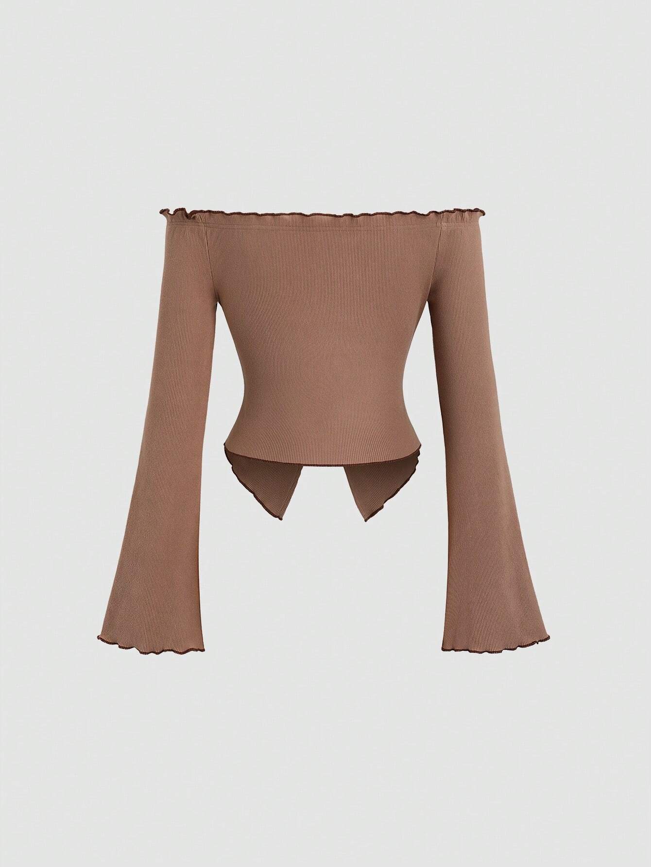 Sweetra – Top Asymétrique à Une Épaule avec Nœud