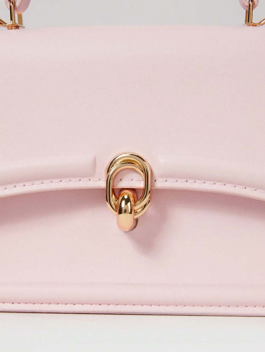 Sac à Main Élégant à Rabat Rétro en PU – Spécial Saint-Valentin