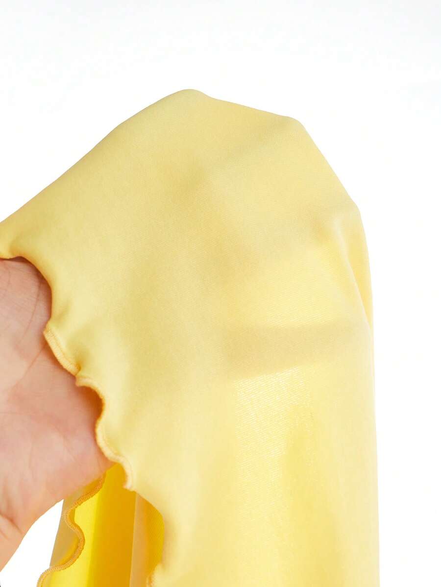 SHEIN MOD – Débardeur court côtelé à col ras-du-cou et dos nu