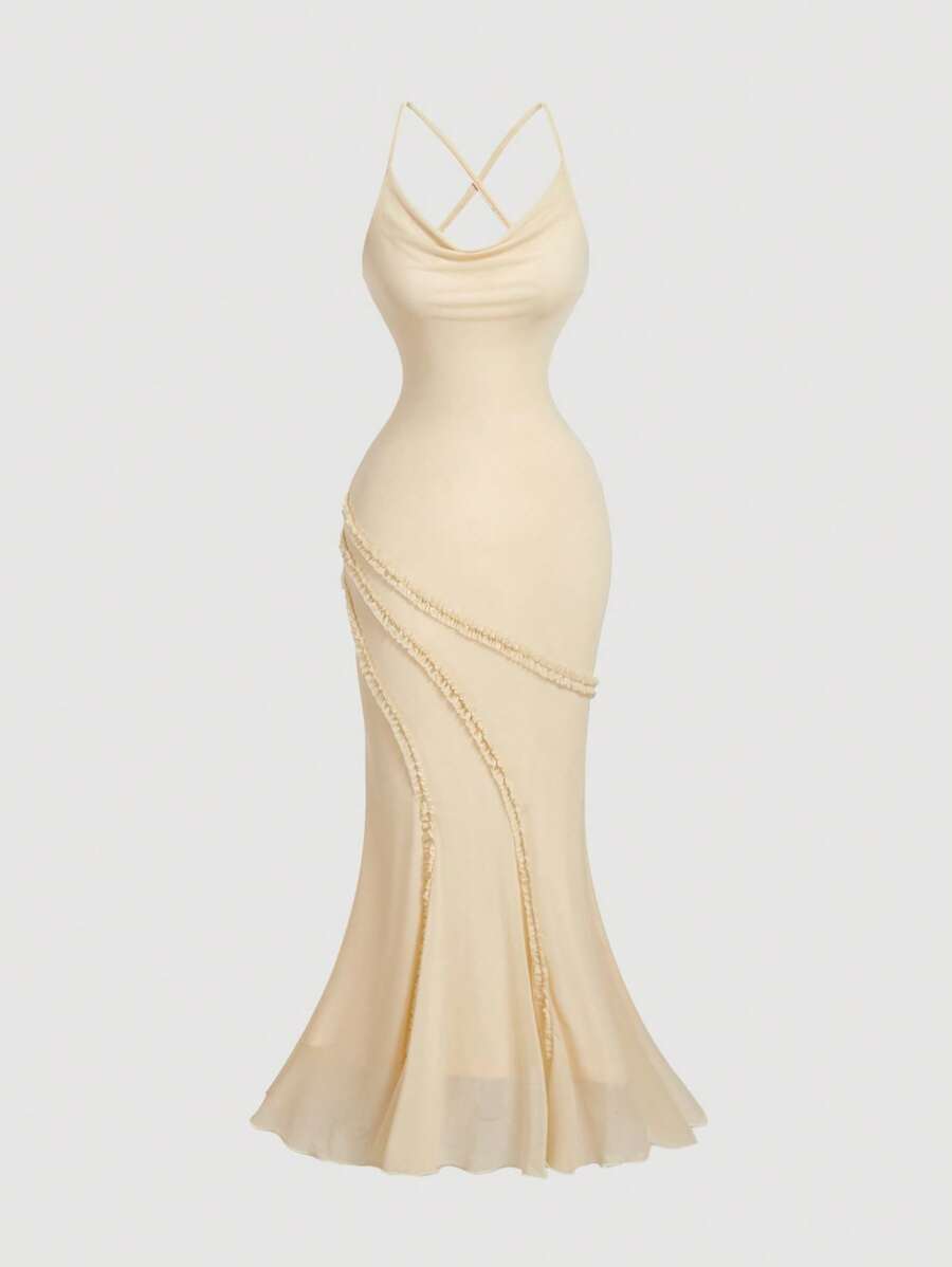 SHEIN MOD – Robe longue estivale en tissu léger avec coupe fluide
