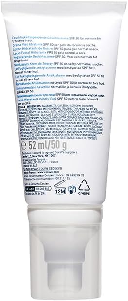 CeraVe - Crème Hydratante Visage SPF50