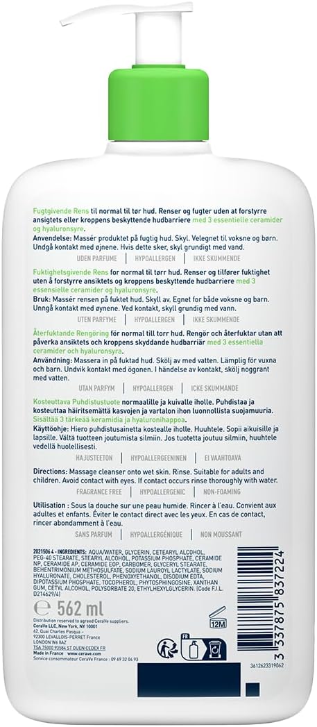 CeraVe - Crème Lavante Hydratante