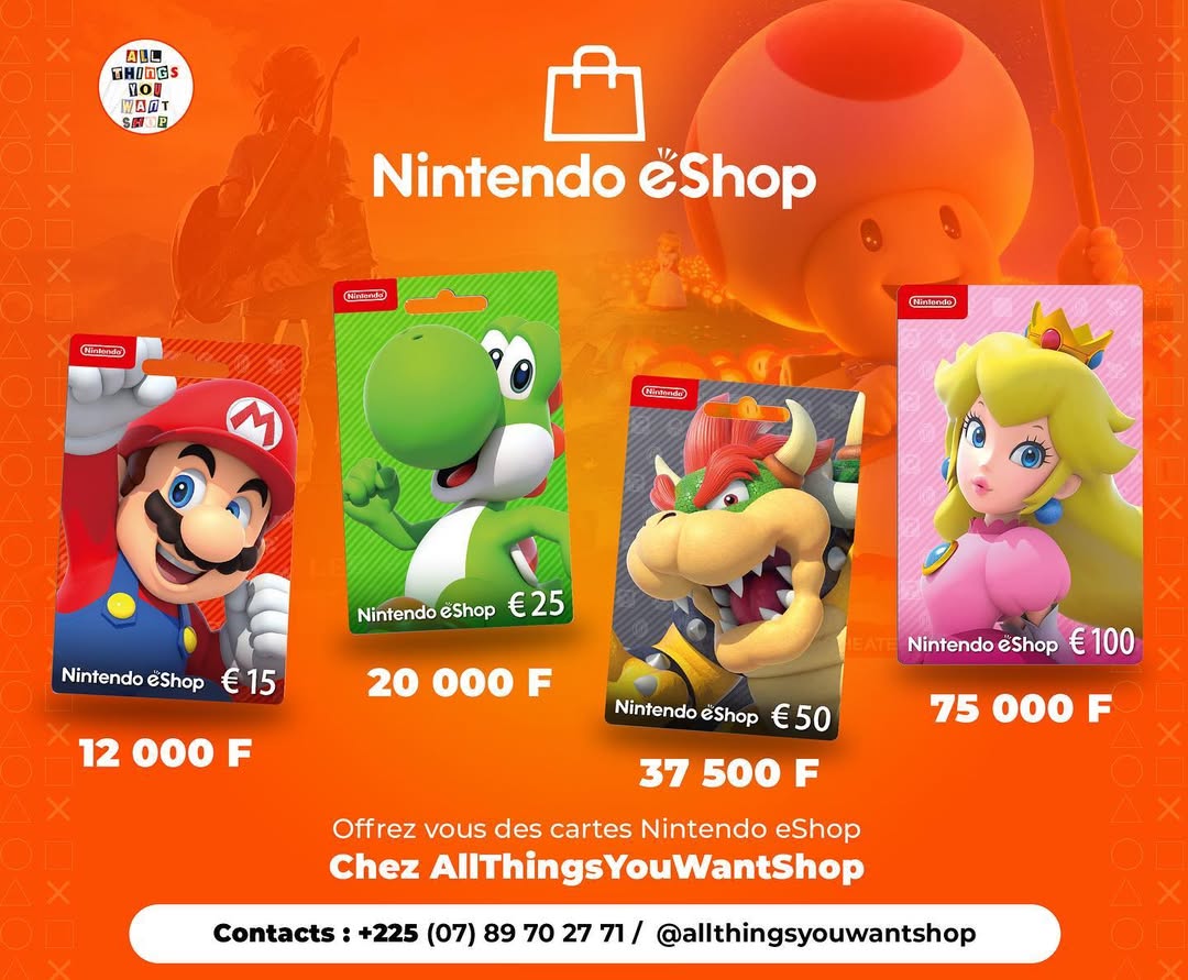 Carte-Cadeau Nintendo eShop