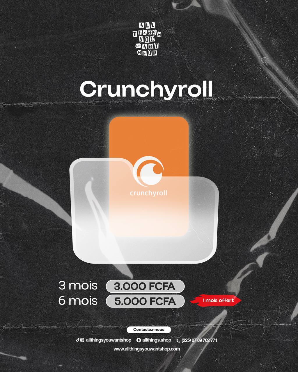 Abonnement Crunchyroll Premium