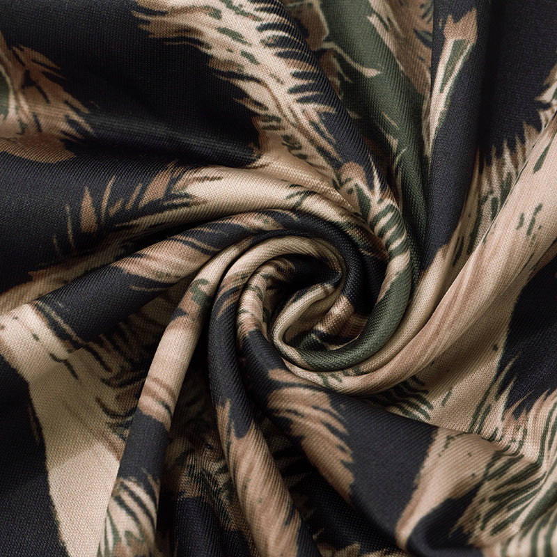 Sixtylia – Robe longue à décolleté plongeant et taille nouée (Copie)