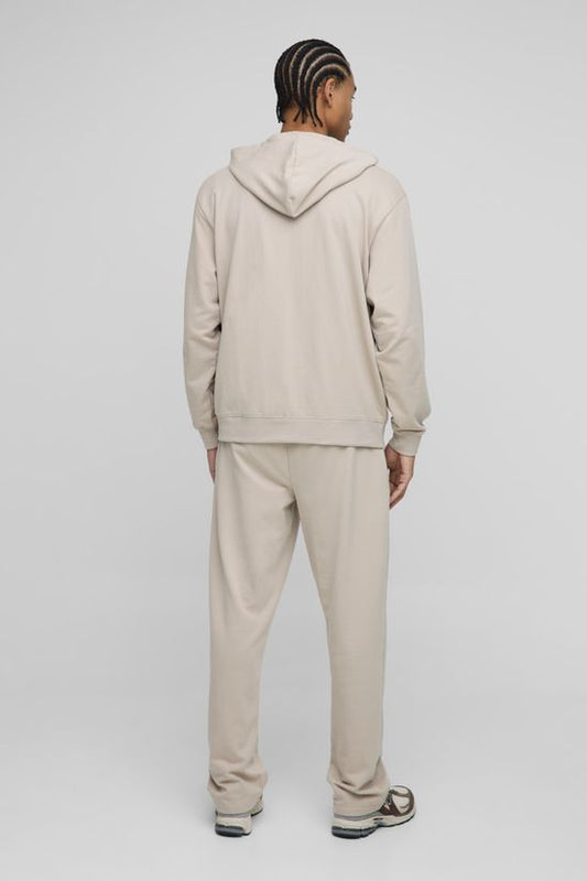 BoohooMAN – Hoodie zippé léger à coupe boxy et poches latérales