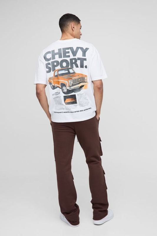BoohooMAN - T-shirt oversize à imprimé voiture Chevrolet