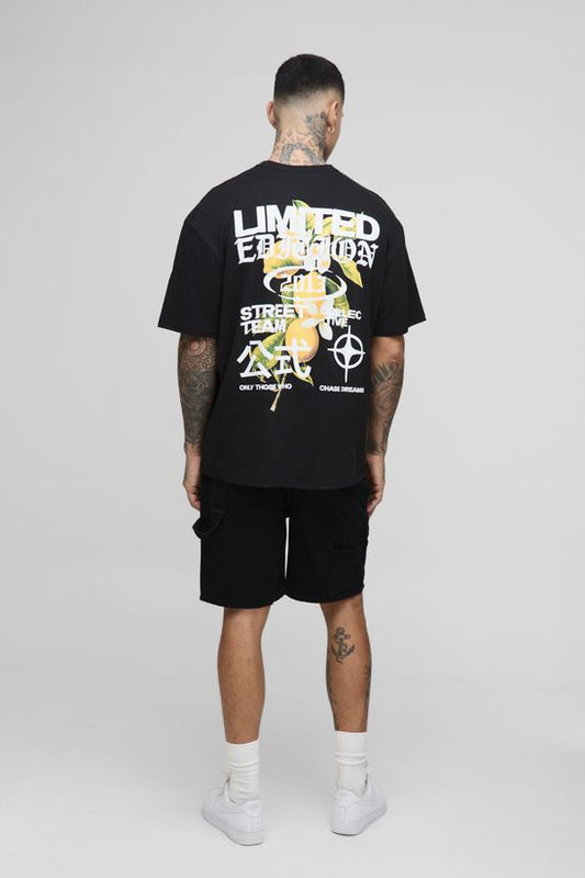 BoohooMAN - T-shirt Oversize Grande Taille en Édition Limitée à Imprimé Floral