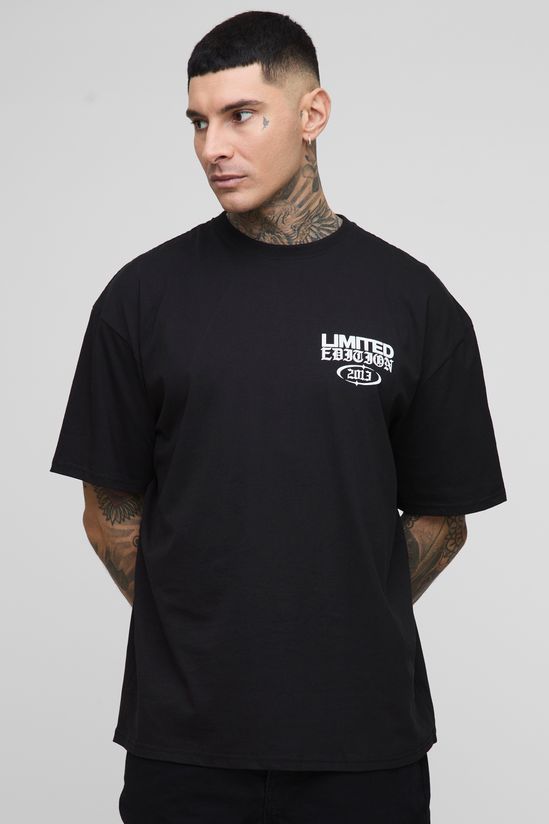 BoohooMAN - T-shirt Oversize Grande Taille en Édition Limitée à Imprimé Floral