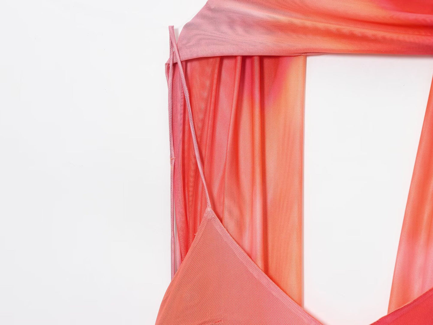 ZARA – Robe longue imprimée avec écharpe et coupe fluide