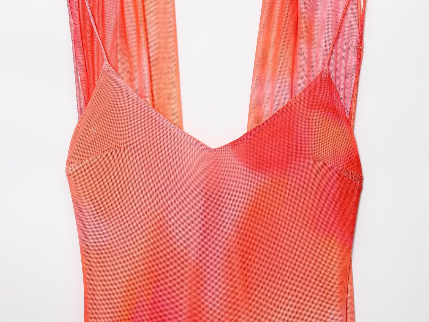 ZARA – Robe longue imprimée avec écharpe et coupe fluide