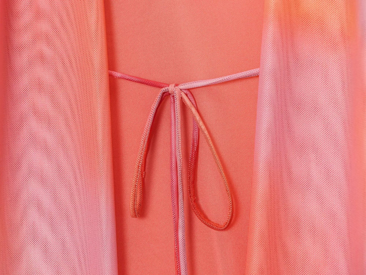 ZARA – Robe longue imprimée avec écharpe et coupe fluide