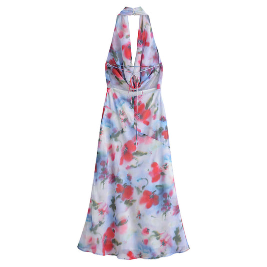 BSK&TRAF – Robe à imprimé floral