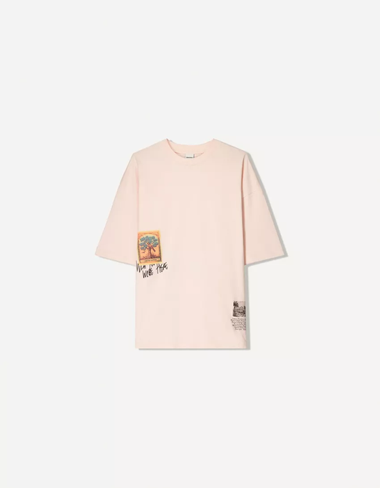 Bershka - T-shirt manches courtes imprimé
