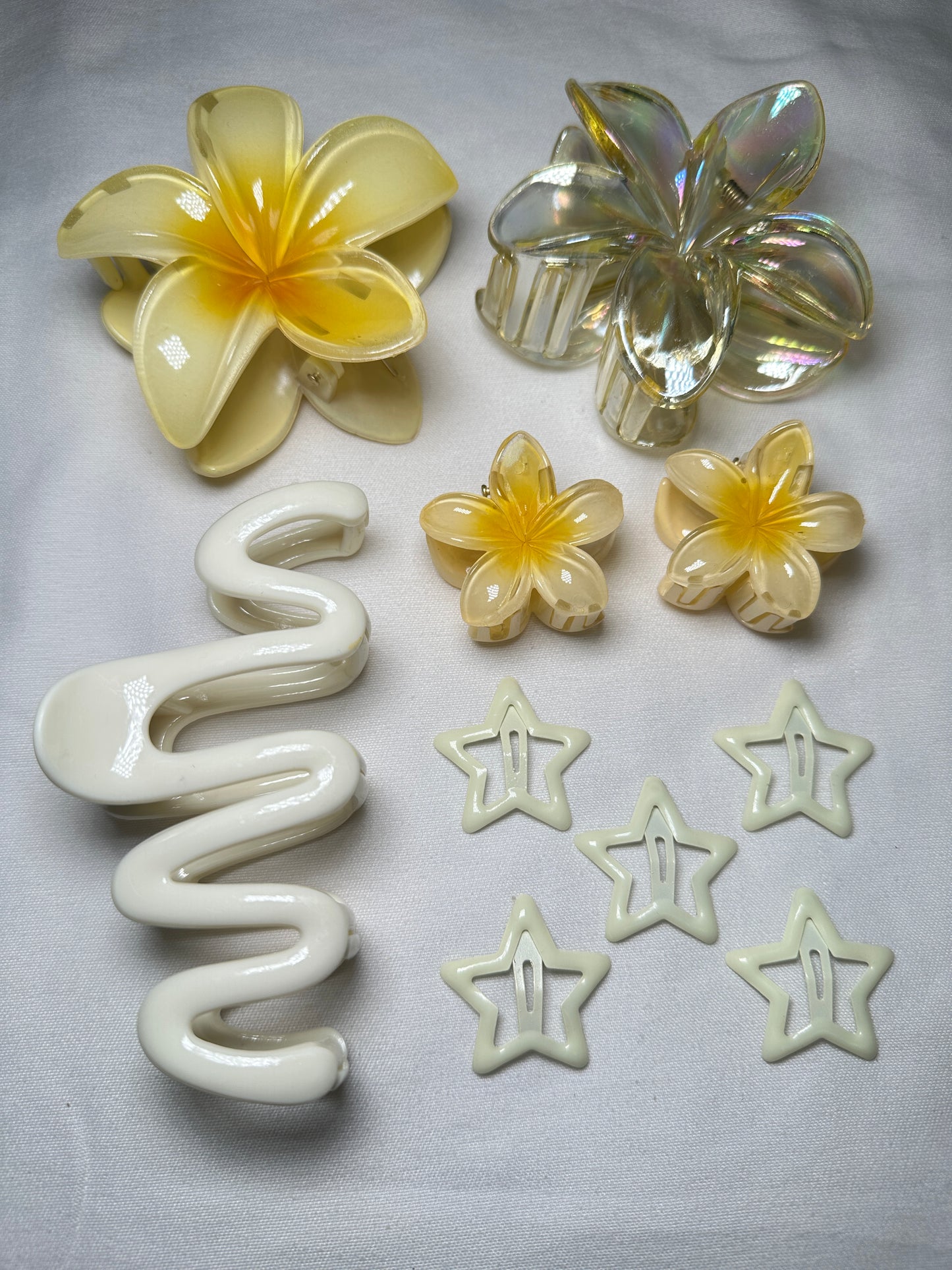 ATYWS - Plumeria épingles à cheveux en forme de fleur avec design floral et usage quotidien
