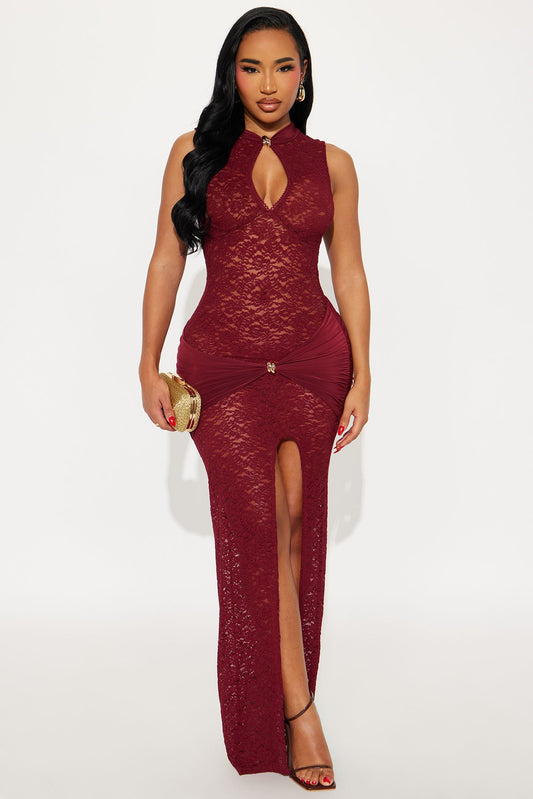 Fashion Nova - Bianca Lace Maxi Dress