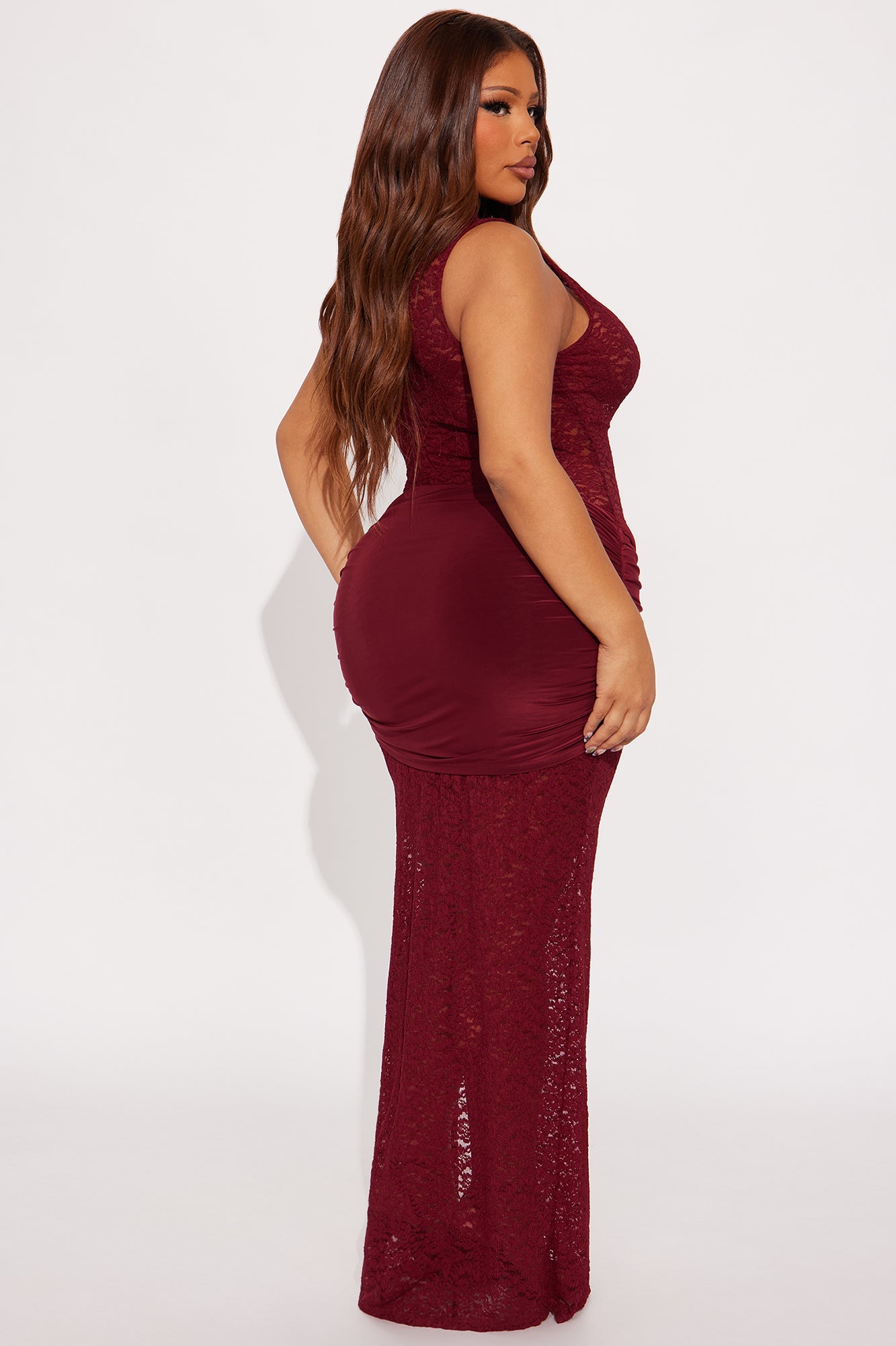 Fashion Nova - Bianca Lace Maxi Dress