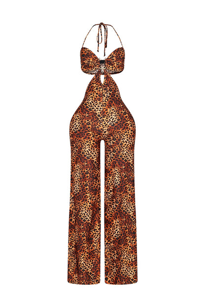Sixtylia - Neon Wildcat Cut Out Jumpsuit