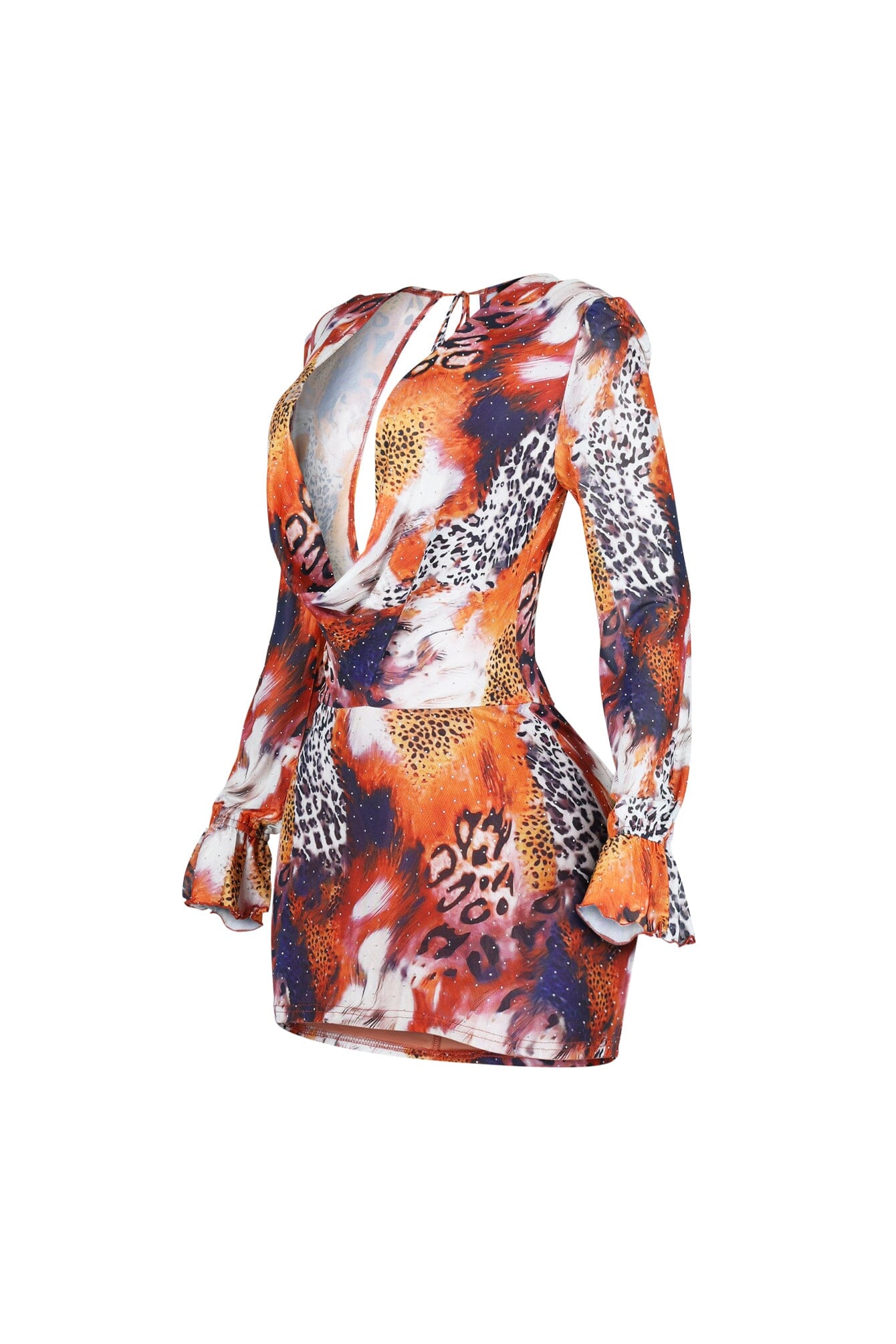 Dare To Wear – Mini robe en strass avec coupe ajustée et design audacieux