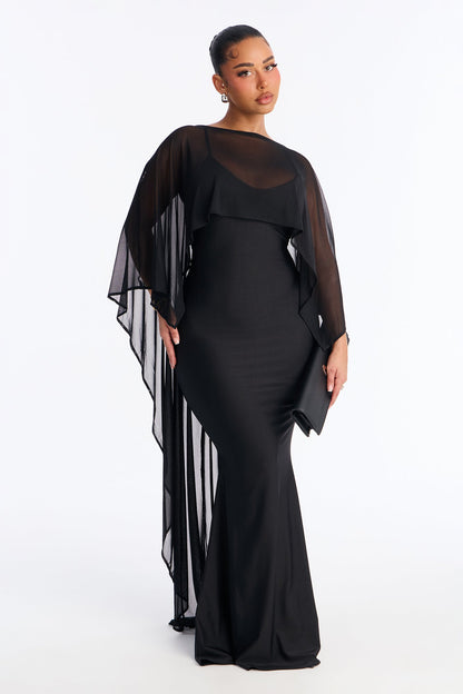 Staying True Satin Maxi Dress