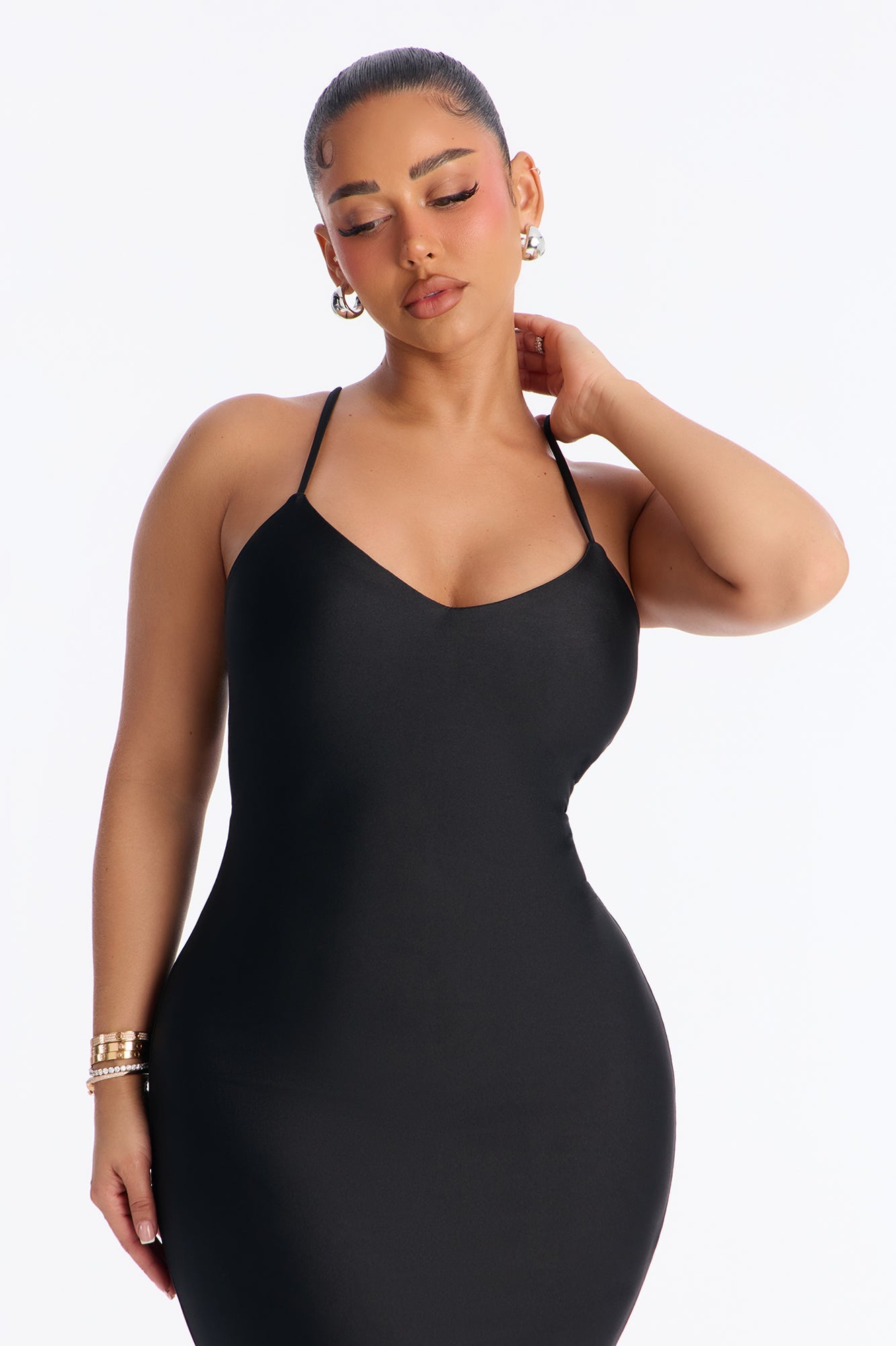 Staying True Satin Maxi Dress