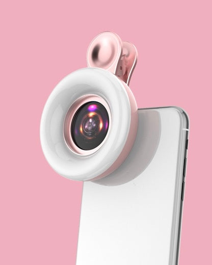 MacroLens – Objectif de caméra 15x avec lumière LED pour photographie de cils et sourcils