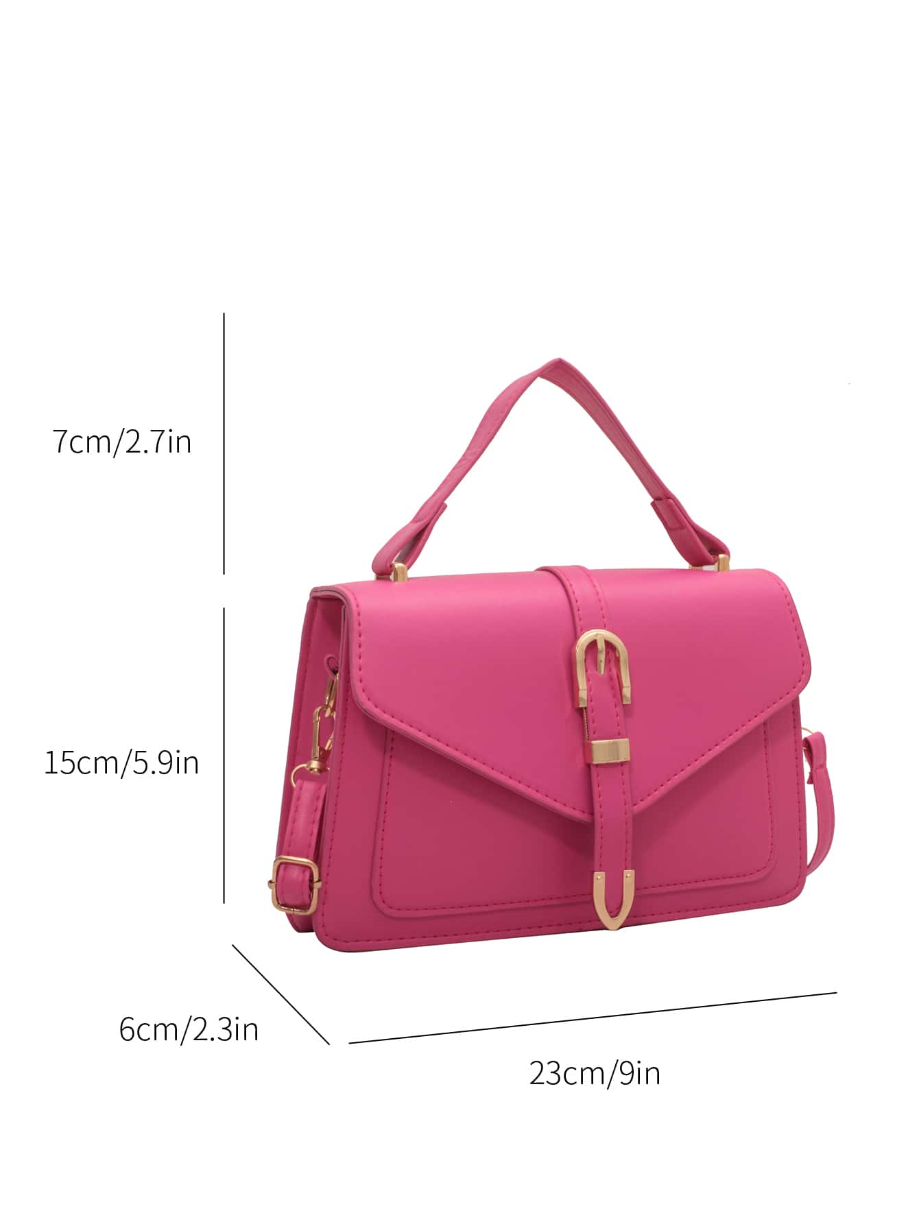 Sac carré à rabat minimaliste – Imperméable et léger pour le quotidien
