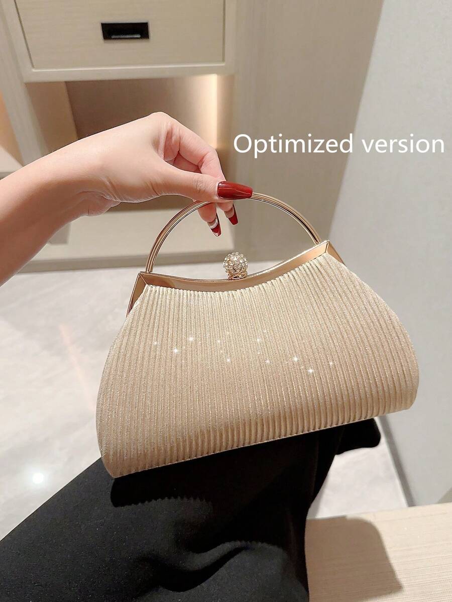SHEIN - Sac léger à strass, design mini avec cordon coulissant et perles