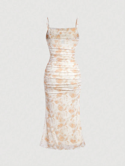 Robe Bohème Fleurie à Fines Bretelles