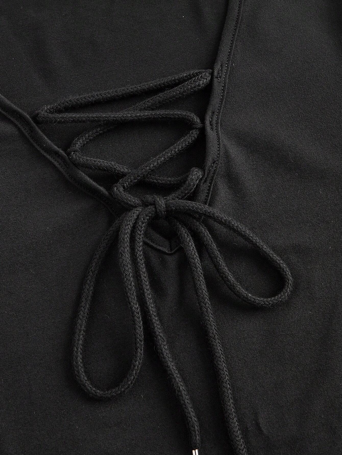 Robe Trapèze à Manches Évasées