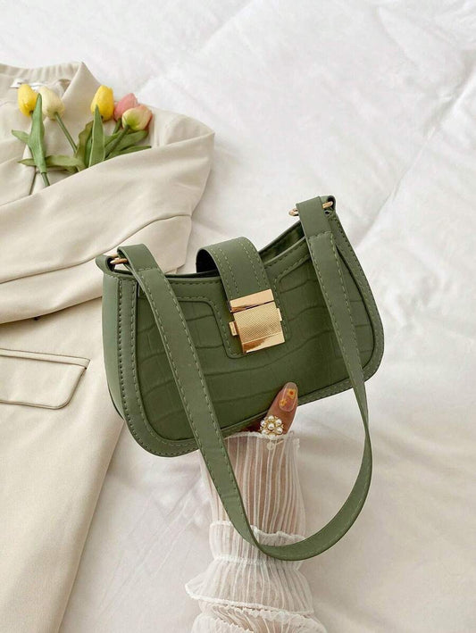 Chic & Glam – Sac à bandoulière en cuir avec poches et design polyvalent