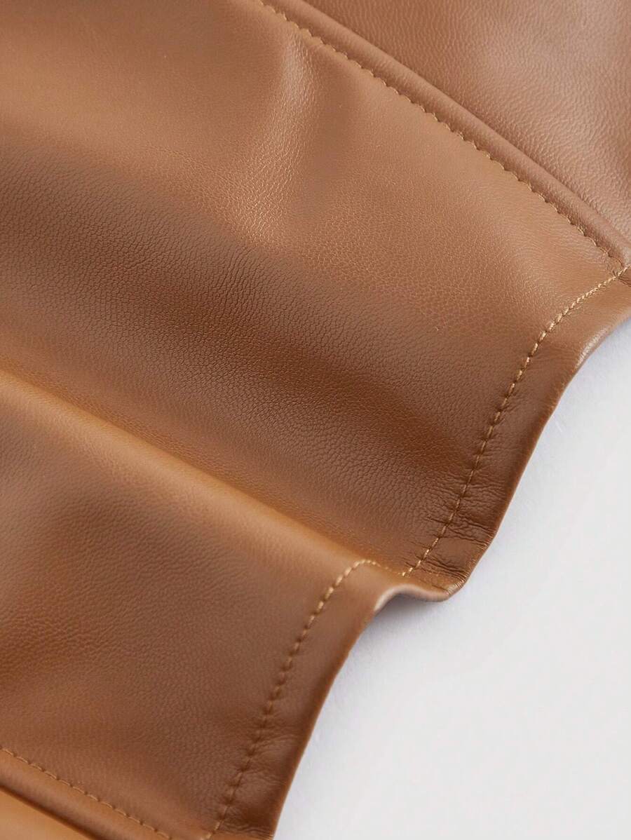 SHEIN MOD – Haut de bandeau à corset avec fermeture éclair et ajustement taille