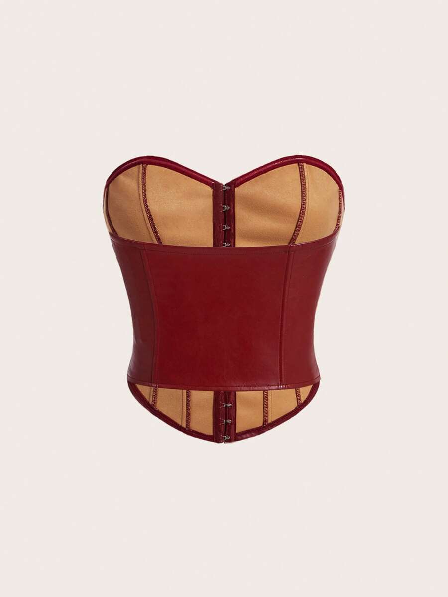 SHEIN MOD – Bandeau en PU avec design ajusté et fermeture sécurisée