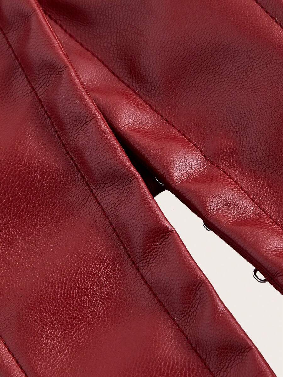 SHEIN MOD – Bandeau en PU avec design ajusté et fermeture sécurisée