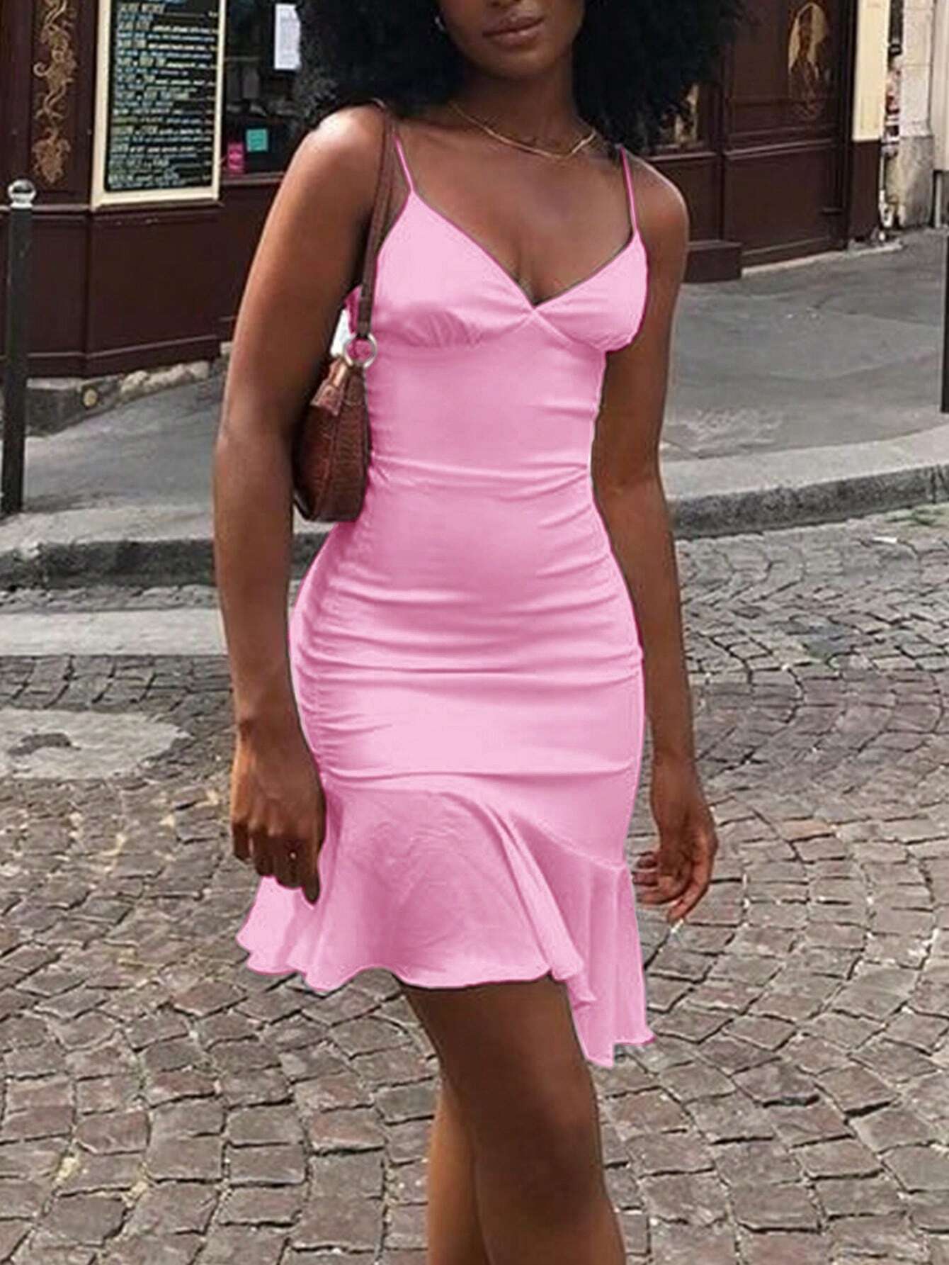 Slaydiva – Robe Mini Volants Col V
