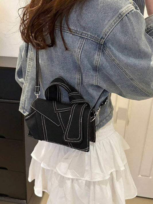 Mini Sac à Main Vintage Carré en Jean – Style Funky