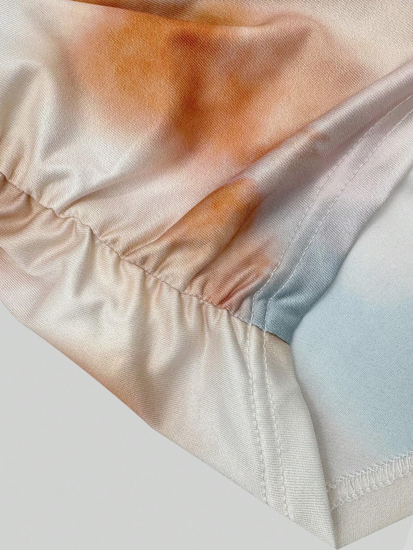 Rafferiza – Ensemble de 2 Débardeurs Tie Dye à Ourlet Asymétrique pour Femmes