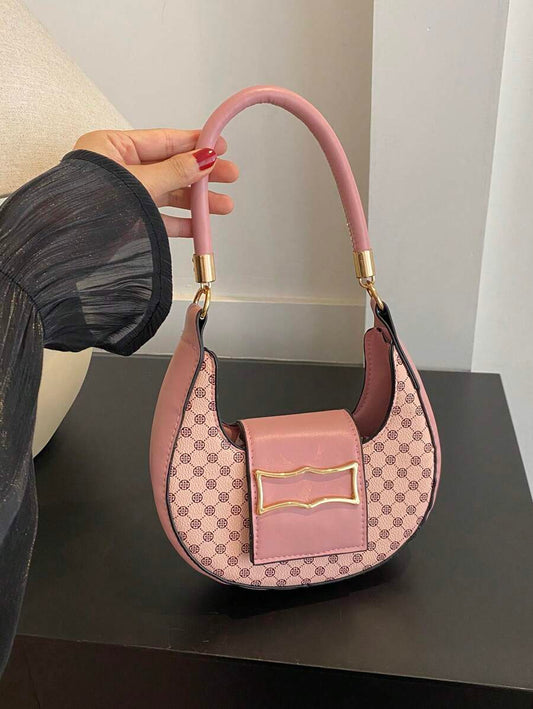Sac à épaule mini en patchwork géométrique, pratique et léger