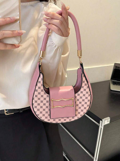 Sac à épaule mini en patchwork géométrique, pratique et léger