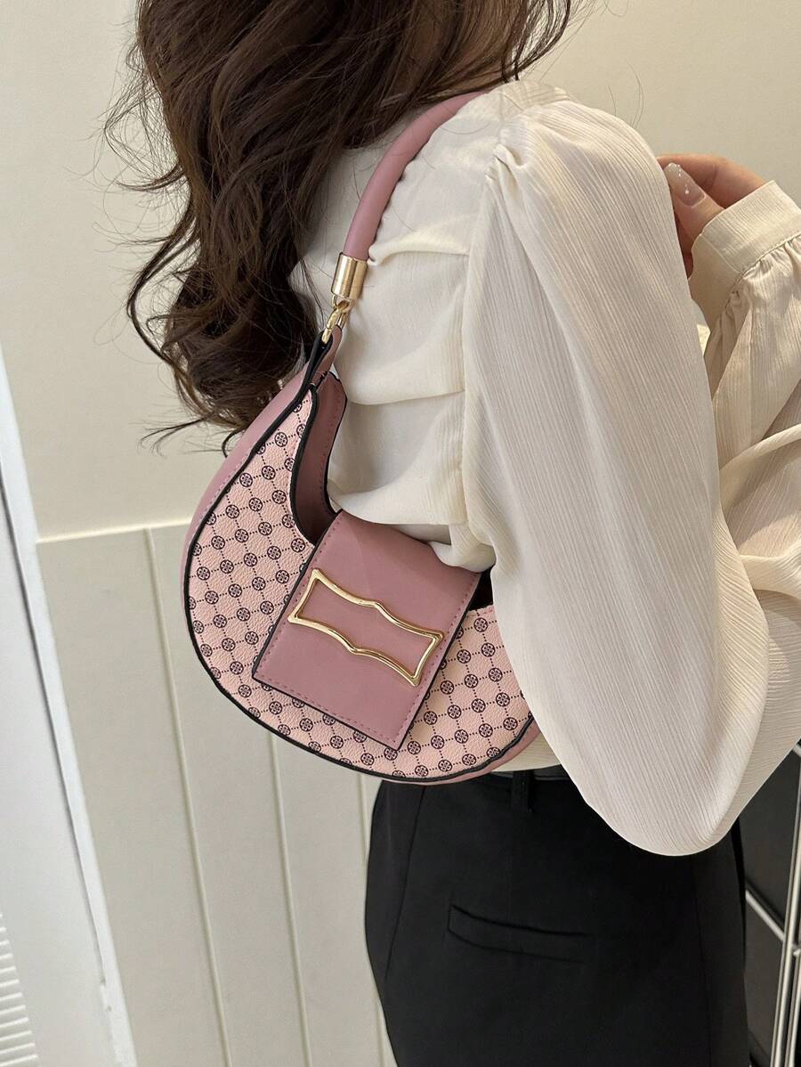 Sac à épaule mini en patchwork géométrique, pratique et léger