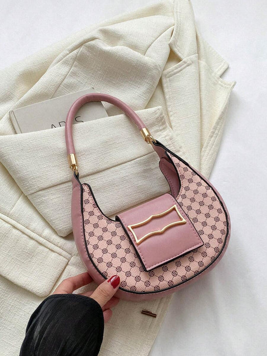 Sac à épaule mini en patchwork géométrique, pratique et léger