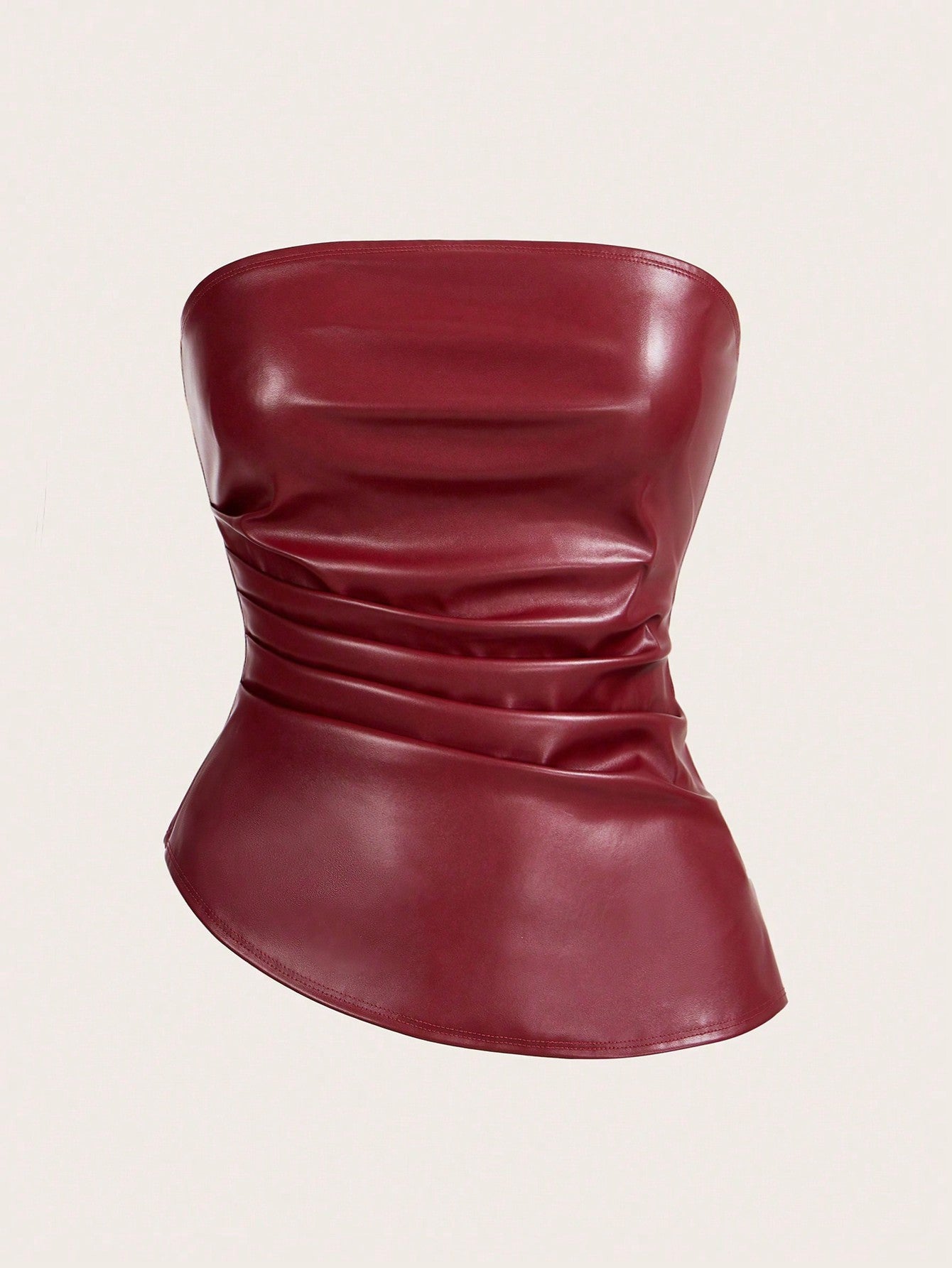 Siren Gaze – Top Bustier Asymétrique Drapé pour Femme